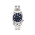 Classic Flieger Pilot Watch, Dark Blue Dial with Luminous Hands, Stainless Steel Case, Casual Business Men's Watch